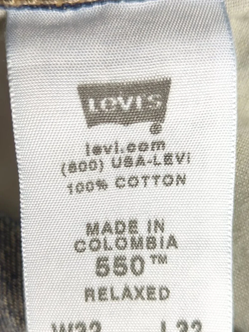 Levi's 550 Jeans Men's 32x32 (Fit 32x31) Blue Denim Relaxed Fit Straight Leg